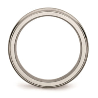 Titanium Grooved Edge 6mm Polished Band | TB39 ,