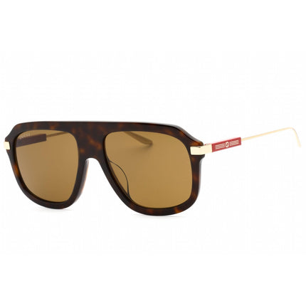 Gucci Men's Sunglasses - Havana/Gold Full Rim Plastic Frame | GG1309S 006 ,
