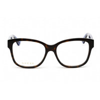 Gucci Women's Eyeglasses - Dark Havana Acetate Full Rim Cat Eye Frame | GG0038ON 003 ,