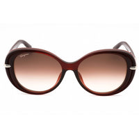 Salvatore Ferragamo Women's Sunglasses - Wine Oval Full Rim Frame | SF1076SLB 606 ,