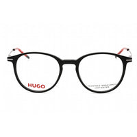 Hugo Men's Eyeglasses - Black Metal Round Full Rim Frame | HG 1206 0807 00 ,