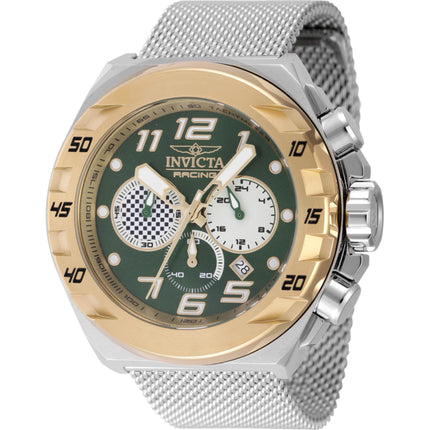 Invicta Men's Watch - Invicta Racing White and Green Dial Silver Tone Bracelet | 47205 ,