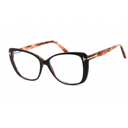 Tom Ford Women's Eyeglasses - Black/Other Butterfly Full Rim Frame | FT5744-B 005 ,