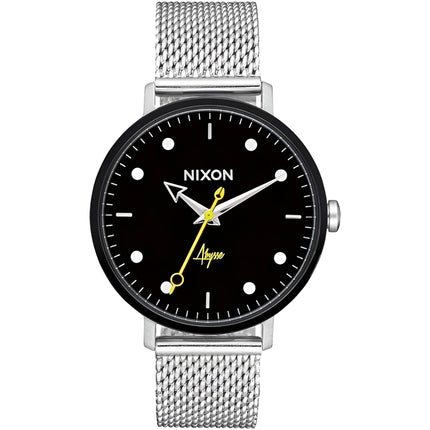 Nixon Women's Watch - Arrow Black Dial Silver Stainless Steel Bracelet | A1238-2971 ,