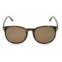 Tom Ford Unisex Sunglasses - Dark Havana Acetate Oval Full Rim Frame | FT0858-F 52H ,