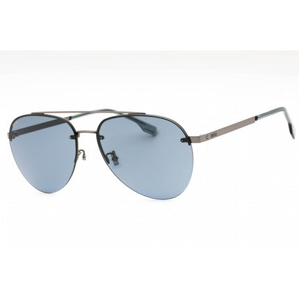 Hugo Boss Men's Sunglasses - Ruthenium Aviator Half Rim Frame | BOSS 1537/F/SK 06LB IR ,