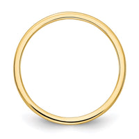 14K Gold 1.2mm Half Round Satin Stackable Band | STK24-120Y ,
