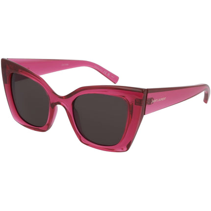 Saint Laurent Women's Sunglasses - Pink Acetate Cat Eye Frame Black Lens | SL552 004 ,