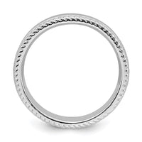 Sterling Silver Stackable Expressions Rhodium Ring | QSK311 ,