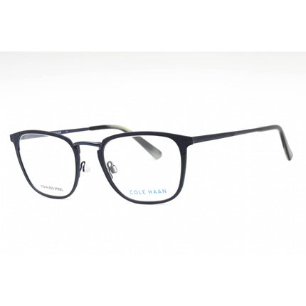 Cole Haan Men's Eyeglasses - Navy Metal Square Full Rim Frame Clear Lens | CH4042 414 ,