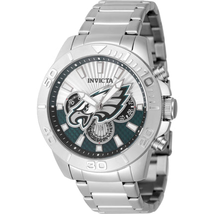 Invicta Men's Watch - NFL Philadelphia Eagles Silver and Blue Dial Bracelet | 47937 ,