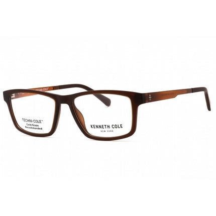 Kenneth Cole New York Men's Eyeglasses - Matte Dark Brown Acetate Frame | KC0354 049 ,