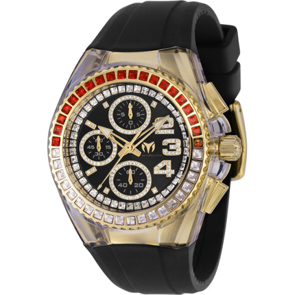 Technomarine Women's Watch - Cruise Glitz Red/White Crystal Bezel Strap | TM-121050 ,