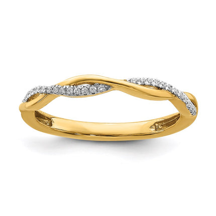 14k Stackable Expressions Diamond Twist Ring | SK2100 ,