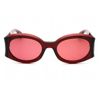 Salvatore Ferragamo Women's Sunglasses - Transparent Burgundy Oval Frame | SF2008S 612 ,