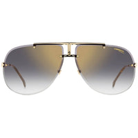 Carrera Unisex Sunglasses - Gold Grey Metal Full Rim Shape Frame | 1052/S 02F7 ,
