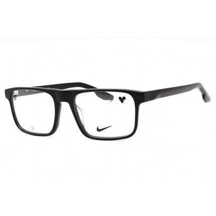 Nike Men's Eyeglasses - Black Acetate Rectangular Shape Full Rim Frame | NIKE 7161 001 ,