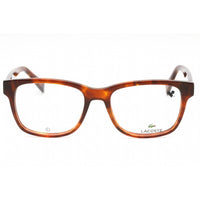Lacoste Men's Eyeglasses - Havana Blonde Plastic Square Full Rim Frame | L2937 218 ,