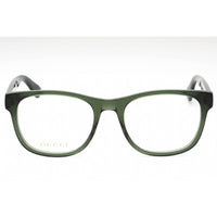 Gucci Men's Eyeglasses - Green Acetate Full Rim Frame Clear Demo Lens | GG0004ON 011 ,