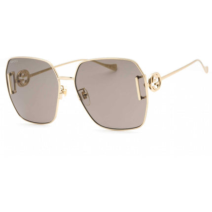 Gucci Women's Sunglasses - Gold Butterfly Full Rim Frame Brown Lens | GG1207SA 005 ,