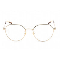 Gucci Unisex Eyeglasses - Shiny Gold Metal Oval Full Rim Frame | GG0684O 001 ,