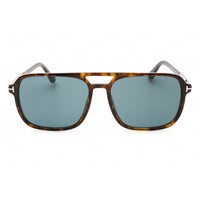 Tom Ford Unisex Sunglasses - Dark Havana Plastic Pilot Full Rim Frame | FT0910 52V ,