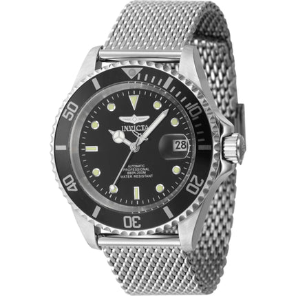 Invicta Men's Dive Watch - Pro Diver Automatic Black Dial Silver Tone Bracelet | 47720 ,