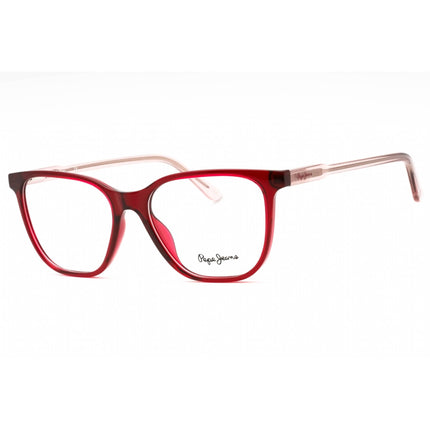 Pepe Jeans Women's Eyeglasses - Red Plastic Cat Eye Full Rim Frame | PJ3448 C4 ,