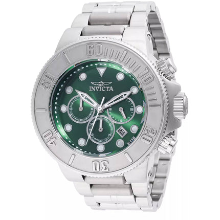 Invicta Men's Watch - Subaqua Chronograph Green Dial Stainless Steel Bracelet | 46548 ,