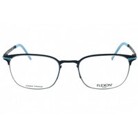 Flexon Men's Eyeglasses - Navy Metal Square Shape Full Rim Frame | FLEXON B2007 412 ,