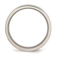 Titanium Grooved 6mm Brushed and Polished Band | TB188 ,