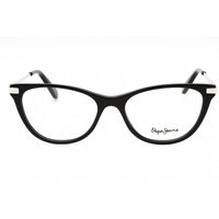 Pepe Jeans Women's Eyeglasses - Black Plastic Cat Eye Full Rim Frame | PJ3426 C1 ,