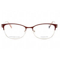 Tommy Hilfiger Women's Eyeglasses - Burgundy Metal Rectangular Frame | TH 1958 00AN 00 ,
