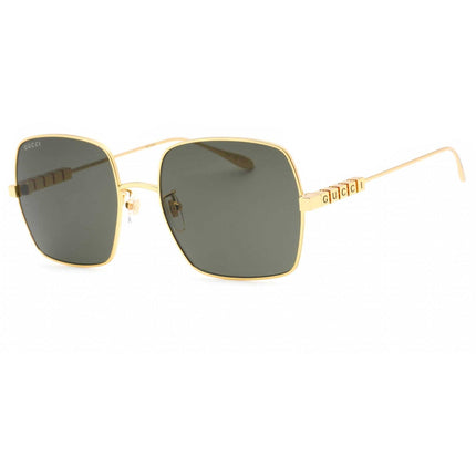 Gucci Women's Sunglasses - Gold Oversized Full Rim Metal Frame Grey Lens | GG1434S 001 ,