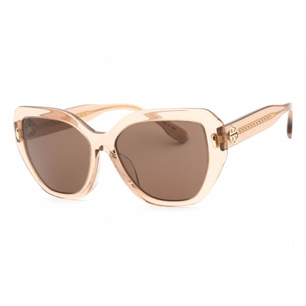 Tory Burch Women's Sunglasses - Transparent Brown Cat Eye Frame | 0TY7194F 19541A ,