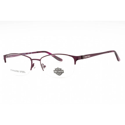 Harley Davidson Women's Eyeglasses - Violet Metal Oval Half Rim Frame | HD0541 083 ,