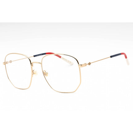 Gucci Women's Eyeglasses - Gold Metal Full Rim Geometric Shape Frame | GG0396O 002 ,