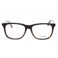 Guess Unisex Eyeglasses - Dark Havana Plastic Square Shape Full Rim Frame | GU5223 052 ,