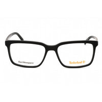 Timberland Men's Eyeglasses - Matte Black Rectangular Full Rim Frame | TB1580 002 ,