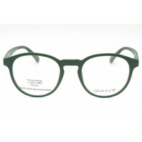 Gant Men's Eyeglasses - Matte Dark Green Plastic Round Full Rim Frame | GA3301 097 ,
