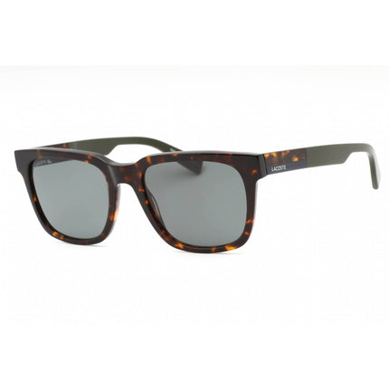 Lacoste Unisex Sunglasses - Dark Havana Metal Square Shape Full Rim Frame | L996S 230 ,