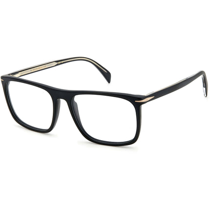 David Beckham Men's Eyeglasses - Matte Black/Gold Rectangular Frame | DB-1108 0003 ,