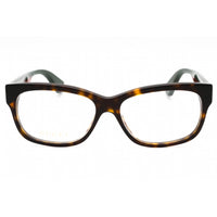 Gucci Women's Eyeglasses - Havana/Multicolor Acetate Cat Eye Shape Frame | GG0278O 012 ,