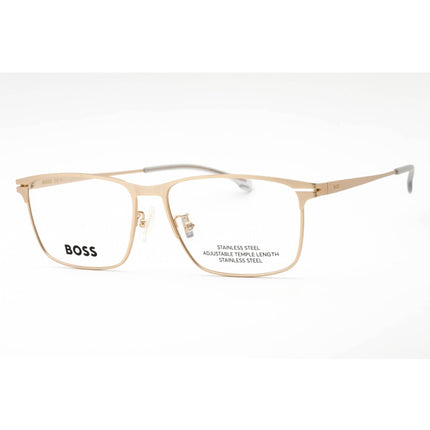 Hugo Boss Men's Eyeglasses - Matte Gold Metal Rectangular Frame | BOSS 1467/F 0AOZ 00 ,