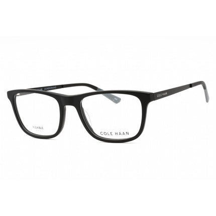 Cole Haan Men's Eyeglasses - Black Plastic Full Rim Rectangular Frame | CH4056 001 ,