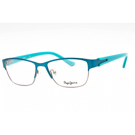 Pepe Jeans Women's Eyeglasses - Turquoise Metal Rectangular Full Rim Frame | PJ1178 C4 ,