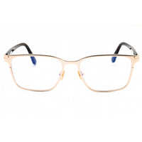 Tom Ford Men's Eyeglasses - Shiny Rose Gold Metal Rectangular Full Rim | FT5733-B 028 ,