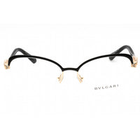 Bvlgari Women's Eyeglasses - Pink Gold/Black Half Rim Cat Eye Frame | 0BV2239B 2033 ,