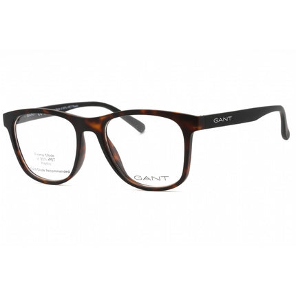 GANT Men's Eyeglasses - Dark Havana Injected Propionate Square Frame | GA3302 052 ,