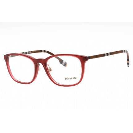 Burberry Women's Eyeglasses - Transparent Burgundy Plastic Cat Eye | 0BE2371D 4018 ,